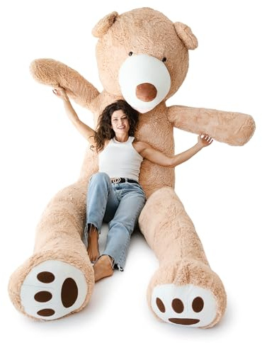 MKS Riesen Teddybär XXL Kuschelbär 100-340 cm groß Plüschbär - Original Teddy Bär Braun (340 cm)