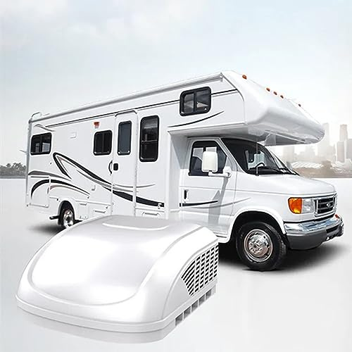 PRUJOY Climatizzatore da Tetto per Camper, condizionatore d'Aria Elettrico con Inverter per refrigerazione 110v / 220v, Telecomando, per vagone Ristorante da Campeggio per Camper (115v)