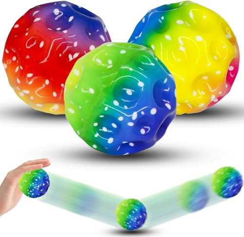 Tuofang Space Ball 7cm Gradient High Bouncing Ball Gummiball Planeten Hüpfbälle für Kinder