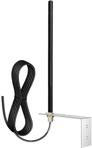 Arcets Antenna Universale 433.92 MHz per Cancello Automatico Ricevitori e Automazione Porta Garage incluso Staffa e Cavo di Prolunga