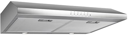 Ovo OV-1013 30 450 CFM Under Cabinet Range Hood, 3 Speed, Stainless Steel Finish, Auto Shut-Off, Night, 5 Color Temperature LED Lights, Quiet,