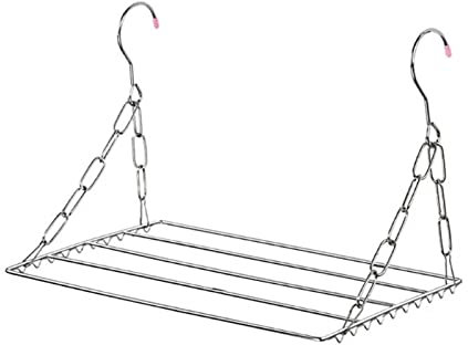 XRPOUXMTE Rack Wandkleiderständer Balkon Klappbarer Schuhtrockner Wäscheständer Wäscheständer Edelstahl Wäscheunterwäscheständer für Zuhause (Silber (Silber 40 cm)