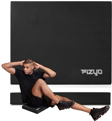 Fizyo Balance Pad – Tappetino equilibrio antiscivolo in schiuma TPE per yoga, fitness e Pilates, cuscino stabilizzante per coordinazione, bilanciamento e allenamento corpo intero, (Nero)