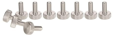 WANG TII DOO 50 Stück Flache Rändelschrauben Aus Edelstahl, M2 Flache Rändelschrauben Aus Edelstahl Für Möbel, Industrieausrüstung,M2×5mm