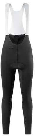 YUSUZH Pantaloncini con Bretelle da Ciclismo Donna Collant Tuta Mountain Bike Bretelle Femminili Bavaglini Strada da Uomo(Black Pants,S)