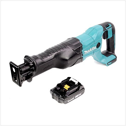 Makita Recipro Scie sabre avec batterie Li-ion 18 V Longueur de course 32 mm 2800 tr/min 3,8 kg Profondeur de coupe 255 mm dans le bois