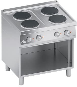 Cucina piano cottura elettrico pavimento 4 piastre cm 80x70x85 RS3621
