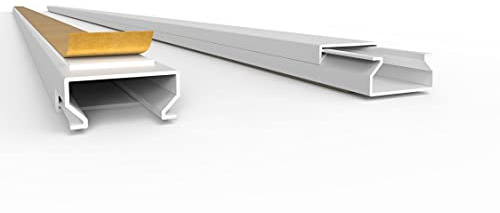 SCOS Smartcosat Kabelkanal, 20x10 mm, 5x2 m, Weiß, selbstklebend | PVC, UV-beständig, Innen & Außen, 5 Stangen à 2 m = 10 m, Made in Germany