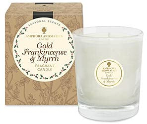 Amphora Aromatics Gold, Frankincense & Myrrh - 40hr Pot Candle.