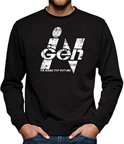 Jurassic Ingen Park Logo Sweatshirt Pullover Herren XXXXL Schwarz