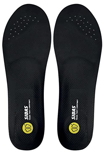 Sidas Solette 3D Football, Adatte agli Scarpini, Antiscivolo, Scocca in TPU e Cuscinetto in Gel per Ammortizzare Gli Urti e Sostenere Il Piede, Solette Multisport Uomo e Donna