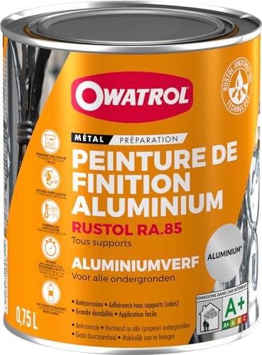 OWATROL Rustol Aluminium RA.85 – Aluminium Finish Paint for All Media 0.75 L