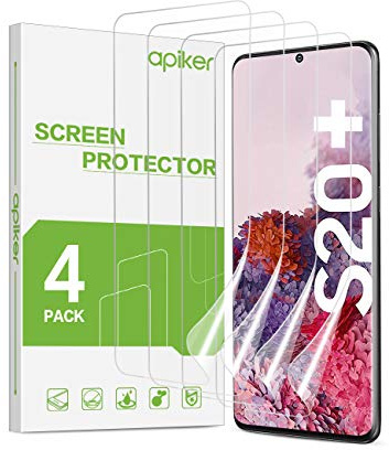 apiker [4 Stück TPU Schutzfolie für Samsung Galaxy S20 plus/S20+ | Displayschutzfolie für Samsung Galaxy S20 plus, blasenfrei, hohe Definition, hohe Empfindlichkeit