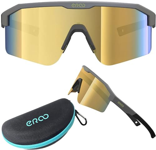 ER00 Polarisierte Sportsonnenbrille für Jugendliche, Damen und kleine Gesichter – UV400 Schutz, leicht & flexibel – Ideal für Fahrradfahren, Joggen, Wandern, Handball, Tennis, Crossminton, Baseball