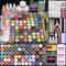 Acrylic Nail Kit, Phoenixy 78 in 1 Acrylic Powder and Liquid Kit Glitter Clear Pink White Powder for Beginners Professional Acrylic False Nail Art Extension Kit Nail Tips Manicure Set