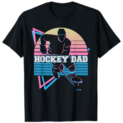 Eishockey Retro Hockey Dad T-Shirt