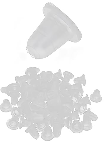 100 Stück Tattoo Ink Cups Silikon Tattoo Farbkappen Cups Einweg Tintenbecher Tattoo Zubehör kleine Farbbehälter für Tattoo Wimpernkleber Makeup (Kleiner weicher Silikonbecher)