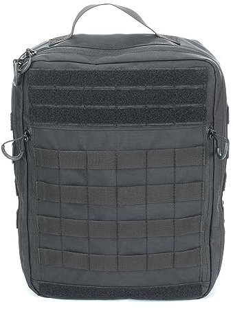 Zentauron Clip On Medic Pack Outdoor Militär Rettungsrucksack 13L mit 3 Innentaschen, MOLLE Schlaufen, Reißverschlussfächern, Klettflächen für Plattenträger & Schutzweste – 900g, Made in Germany