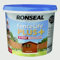 SAVING HUB Fence Paint 5L - Garden Shed & Furniture Outdoor Wood Paint - Suitable for Rough & Smooth Wood - Dry in 4 Hours (Medium Oak)