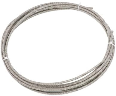 LIUCHUCHU Stahlseil 20/30/50 Meter Drahtseil PVC transparent beschichtetes Kabel 304 Edelstahlseil Weiche Wäscheleine Durchmesser 1,5 mm 2 mm 3 mm 4 mm Drahtseil (Color : Diameter 2mm, Größe : 50M)
