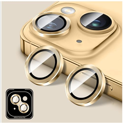 Kucheed Camera Lens Protector Compatible for iPhone 12/12 Mini, Tempered Glass Camera Cover Screen Protector, Automatic Alignment Metal Individual Rings, HD Anti-Scratch Phone Accessories