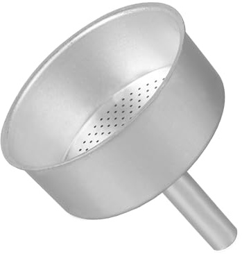 Entonnoir de rechange pour cafetière à moka 6 tasses, filtre en aluminium, entonnoir de rechange pour cafetière à moka (1 pièce de 6 tasses)
