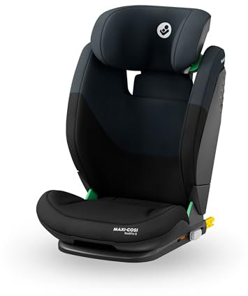 Maxi-Cosi RodiFix S i-Size Kindersitz, 100–150 cm, 3,5–12 Jahre, Autositz Kinder, 3 Liegepositionen, Verstellbare Höhe/Breite, G-CELL Side Impact Protection, AirProtect, Tonal Black