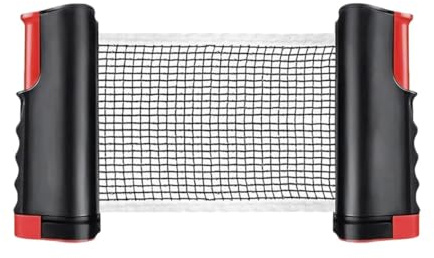 JZK Rete da ping pong retrattile da 165 cm, ricambio portatile per rastrelliera da ping pong, staffa a morsetto per tavolo da pingpong, scrivania da ufficio, cucina di casa o tavolo da pranzo