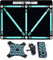 Football Training Mat Kit - Football Footstep Training Mat wiht Soccer Kick Trainer Belt, Enhance Your Soccer Skills with Football Mastery Mat Anti-Skid Carpet for Ball Control Practice