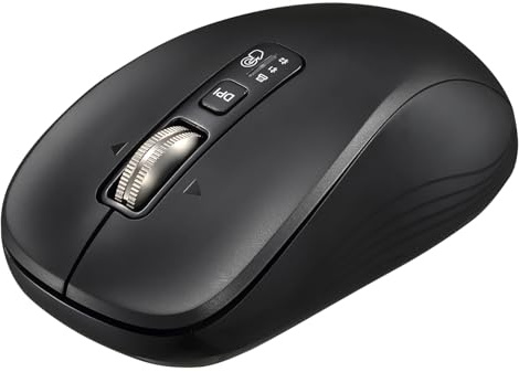 CITLLA Kabellose Bluetooth Maus, 4 Wege Scrollen, tragbare stille Maus, 4 stufige einstellbare DPI Links/Rechtshänder Universalmaus für Computer, Laptop (Black)