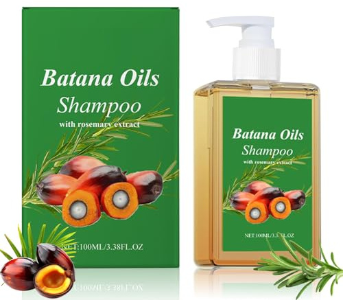 Batana Oil Champú, Champú con Aceite de Batana para Cabello | Extracto de Rosemary, Aceite para el Crecimiento del Cabello, Reparación y Nutrientes, para Todo Tipo de Cabello