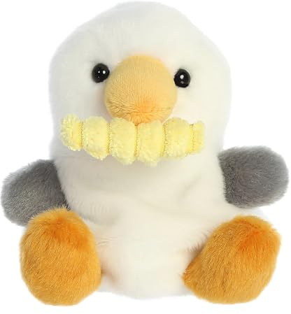 AURORA, 33911, Palm Pals Buoy Seagull with Fry, 13cm, Soft Toy, White
