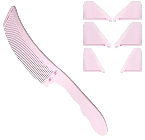 Coiffage De Cheveux Incurvé Coupe Armed Peigne Barbier Plateau Plat Coupe Cheveux Brosse À Coiffure Outils Coiffe