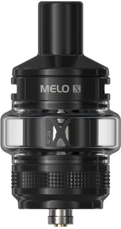 For Eleaf MELO X Atomizzatore da 5 ml Ø28mm (Nero) Resistenza EC-D Dual Mesh 0,3 Ω/0,5 Ω | Drip Tip 510 sostituibile | Serbatoio per iStick XC100/X80/Pico Plus Mod Originale - No Nicotine