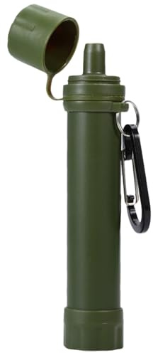 BUGUUYO Filtre à Eau Compact Portatif, Purificateur d'Eau Extérieur en ABS et PE, Léger, pour Camping et Randonnée, Eau Potable en Plein Air