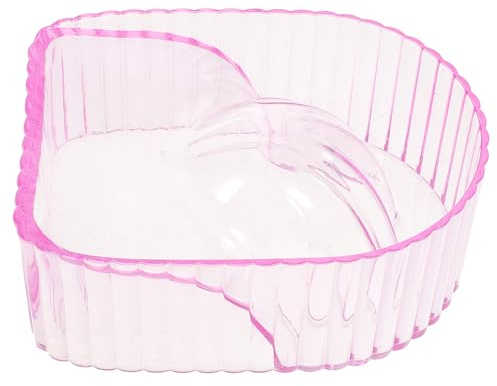 Tofficu Cuenco Acrílico para Remojar Uñas y Manos, Cuenco Transparente Rosa para Manicura, Recipiente Profundo para Ablandar Cutículas, Suministros de Manicura Profesional, Uso en Salón