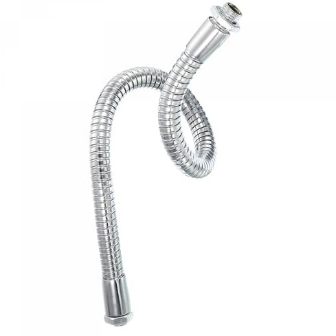 PATIKIL 11.8 Microphone Col Cygne, M10/M8 Filetage Métal Universel Tuyau Flexible Bras Col Cygne Tube Extension pour Multifonction Bricolage, Argenté