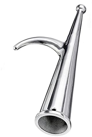 Marine Grade 316 Stainless Steel Replacement Hook，Boat Hook Raft Boat Head End Kayak Watercraft Yacht Accessories Raft (Inner Diameter:28mm)