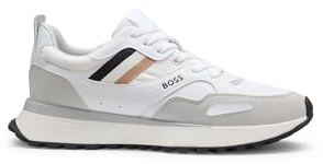 BOSS Jonah Runn - Zapatillas Deportivas para Hombre con Suela de Goma EVA, Blanco, 43 EU