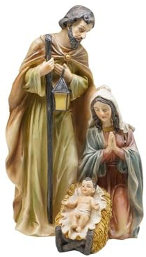 MAZZEO CHRISTMAS Natività con sacra famiglia 3pz 35 cm