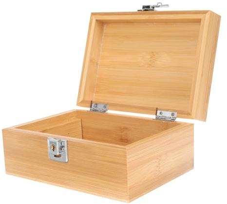 WRITWAA Portabel Retro Resehumidor Cigarillask Lätt Att Bära Utomhus För Förvaring Cigariller Och Smycken I Naturligt Trä