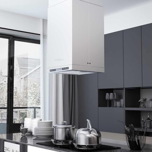 Générique Hotte îlot avec écran Tactile LCD et capteur 756 m³ / h LED Maison & Jardin Arts de la Table & Arts culinaires Électroménager de Cuisine Hottes aspirantes (Poids 18.56KG)
