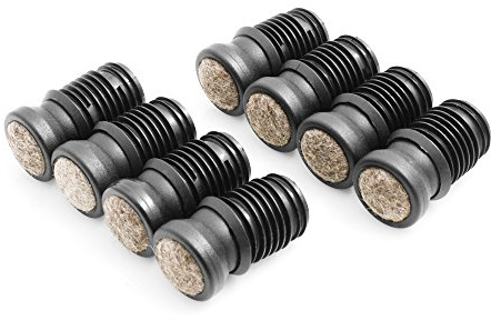 Design61 Stuhlgleiter 8er Set für Rohrinnen-Ø 12-13 mm Filz Möbelgleiter Gelenkgleiter Filzgleiter Bodenschutz Bodenschongleiter zum Einstecken
