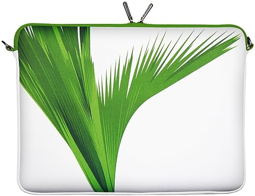 Digittrade LS138-15 Green Designer Schutzhülle für Laptops und MacBooks mit einer Bildschirmdiagonale von 38,1-39,6 cm (15,6 Zoll) grün-weiß
