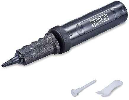 ResultSport Gymnastikballpumpe Doppelhub Handpumpe für Gymnastikball/Ballon mit Stecker und Werkzeug