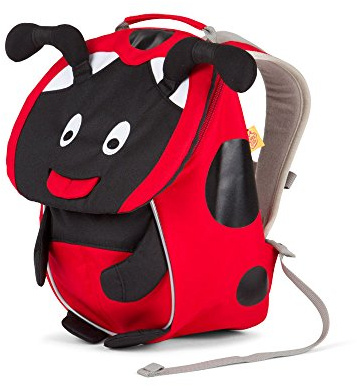 Affenzahn Little Friend Kindergarten-Rucksack für Kinder 1-3 Jahre für Kinder im Kindergarten und Kinderrucksack für den Kindergarten, Marienkäfer - Rot, Standardgröße