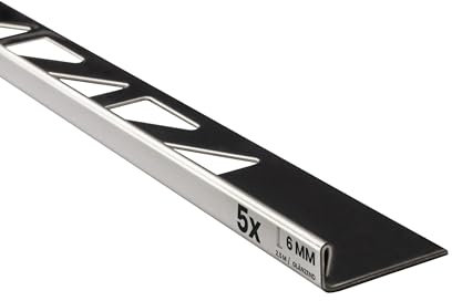 5x L-Profil Edelstahlschiene Fliesenschiene Fliesenprofil L250cm 6mm glänzend