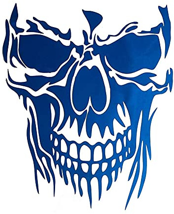 iSpchen Autoaufkleber Skull Aufkleber Halloween Totenkopf Schädel Aufkleber Selbstklebende Wasserdichte Motorhaube Aufkleber Auto Heckscheibe Dekoration Sticker