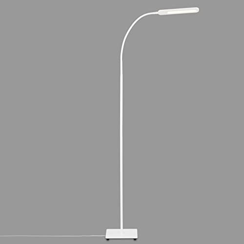 BRILONER - Lampadaire LED tactile, intensité lumineuse variable par paliers, réglable en blanc chaud et blanc froid, lampe de lecture, lampe de salon, plafonnier, lampadaire, 20,8x20,8x183 cm, blanc
