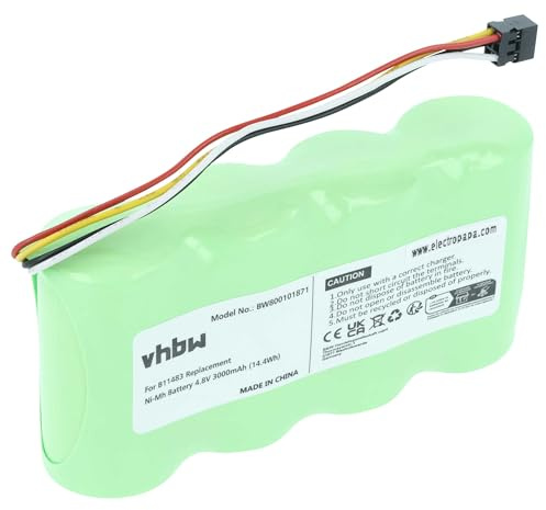 vhbw batteria sostituisce Fluke BP120MH, B11483, BP120 per dispositivo di misurazione (3000mAh, 4,8V, NiMH)